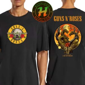 Guns N Roses Music Poster At Vasil Levski Nation Stadium In Sofia Bulgaria On July 21th 2025 Two Sided Print Unisex T-Shirt