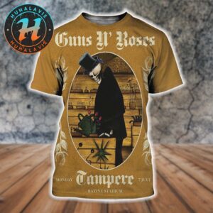 Guns N Roses Tampere Finland Poster Show At Ratina Stadium Tampere On Monday July 7 2025 All Over Print Shirt