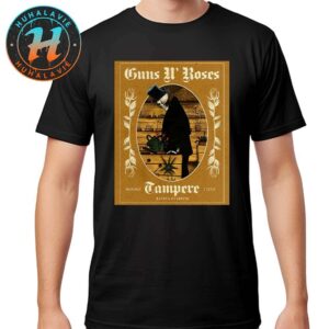 Guns N Roses Tampere Finland Poster Show At Ratina Stadium Tampere On Monday July 7 2025 Unisex T-Shirt