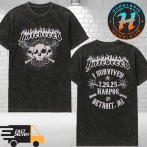 Hatebreed Detroit MI Exclusive I Survived Tee At Harpos Concert Theatre On July 26th 2025 Washed T-Shirt