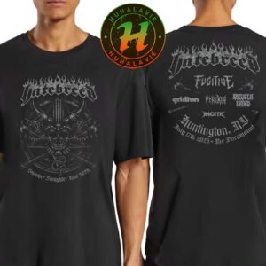 Hatebreed Huntington NY Merch Tee On July 17th Summer Slaughter Tour 2025 At The Paramount Two Sided Print T-Shirt