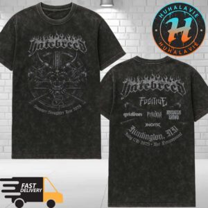Hatebreed Summer Slaughter Tour 2025 Merch Tee In Huntington NY At The Paramount On July 17th Washed T-Shirt