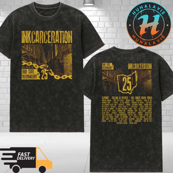 Inkcarceration Festival 2025 Dark Alley Tee For Americas Rock And Metal Tattoo Festival 2025 In Mansfield OH On July 18th-20th Washed T-Shirt