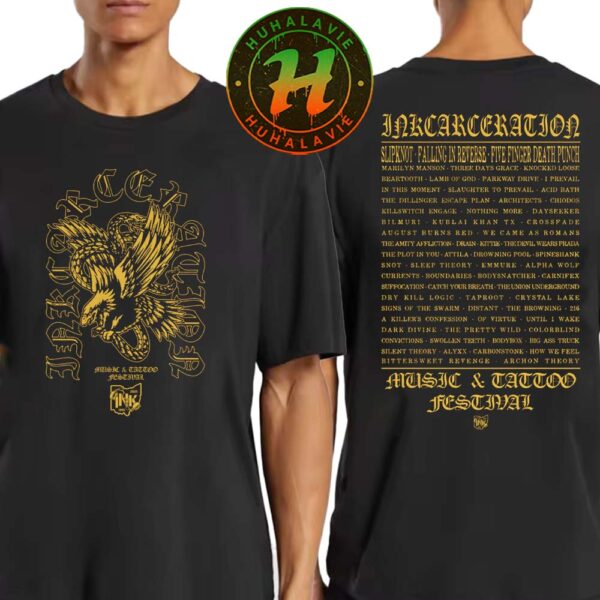 Inkcarceration Festival 2025 Mansfield OH Collection Tee Screaming Venom Americas Rock And Metal Tattoo Festival 2025 On July 18th-20th Black T-Shirt
