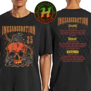 Inkcarceration Festival 2025 Mansfield OH Merch Infested Tee On July 18th-20th Americas Rock And Metal Tattoo Festival 2025 Black T-Shirt
