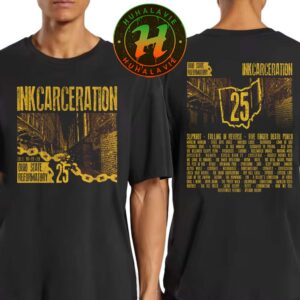 Inkcarceration Festival 2025 Mansfield Ohio Dark Alley Exculsive Tee On July 18th-20th Americas Rock And Metal Tattoo Festival 2025 Black T-Shirt
