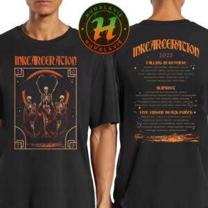 Inkcarceration Festival 2025 Merch Night Terror Tee In Mansfield Ohio On July 18th-20th Americas Rock And Metal Tattoo Festival 2025 Long Sleeve Unisex T-Shirt