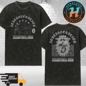 Inkcarceration Festival 2025 Night Ride Tee In Mansfield OH On July 18th-20th For Americas Rock And Metal Tattoo Festival 2025 Washed T-Shirt