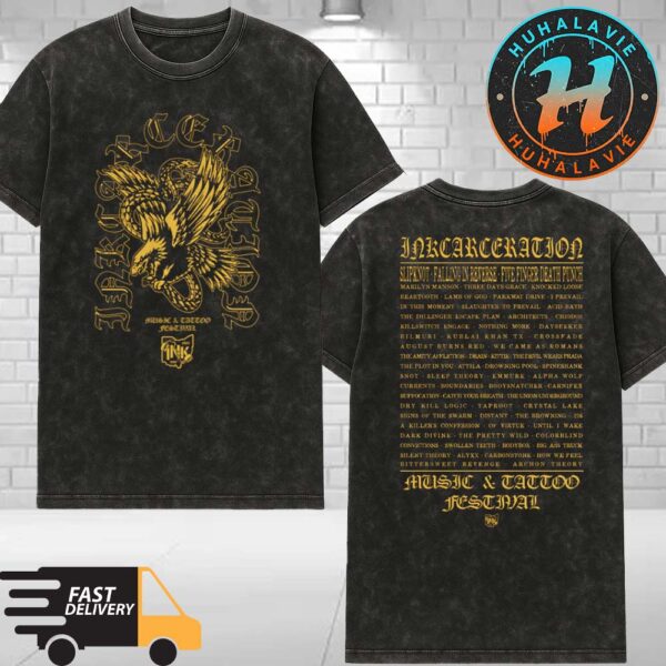 Inkcarceration Festival 2025 Screaming Venom Tee Americas Rock And Metal Tattoo Festival 2025 In Mansfield OH On July 18th-20th Washed T-Shirt
