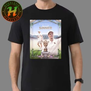 Jannik Sinner World No.1 Defeats Carlos Alcaraz To Claim Wimbledon Champion 2025 Vintage T-shirt