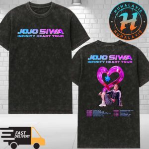 Jojo Siwa Infinity Heart Tour Europe 2025 Cities List Start On September 29th 2025 In Dublin IE Two Sided Print Washed T-Shirt