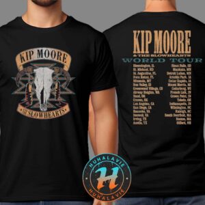Kip Moore And The Slowhearts World Tour 2025 Cities List Two Sided Print Unisex T-Shirt