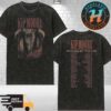Kip Moore And The Slowhearts World Tour 2025 Merch Tee Cities List Washed T-Shirt