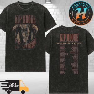 Kip Moore And The Slowhearts World Tour Tee Dates List Kicks Off In Vancouver BC Washed T-Shirt