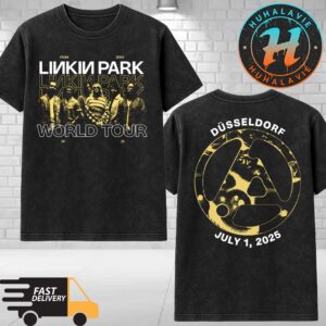 Linkin Park Dusseldorf Germany Exclusive Tee At Merkur Spiel-Arena On July 1 From Zero World Tour 2025 Washed T-Shirt