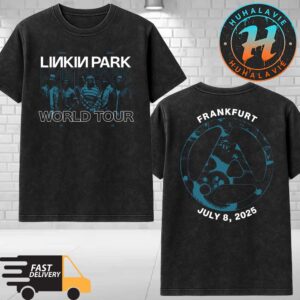 Linkin Park Frankfurt Germany From Zero World Tour 2025 Night 1 Exclusive Tee At Deutsche Bank Park On July 9th Washed T-Shirt