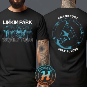 Linkin Park In Frankfurt Germany Night 2 From Zero World Tour 2025 Merchandise Tee At Deutsche Bank Park On July 9 Black Unisex T-Shirt