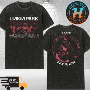 Linkin Park Paris France From Zero World Tour 2025 Exclusive Tee At Stade de France On July 11th 2025 Washed T-Shirt