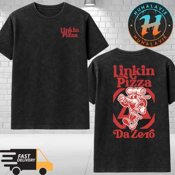 Linkin Park Pizza Da Zero Milano MI Italy Pop Up Exclusive Tee At Piazza Guglielmo Oberdan On June 23rd 2025 Washed T-Shirt