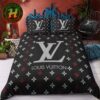 Louis Vuitton Blue Background Bedding Set Full