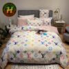 Louis Vuitton With Pattern Logo White Background Luxury Bedding Set
