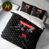Louis Vuitton x Supreme Bug Bunny With Pattern Logo Black Background Bedding Set