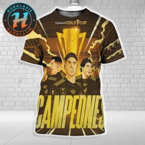 Mexico National Football Team Campeones 2025 Concacaf Gold Cup Champions All Over Print Shirt