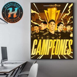 Mexico National Football Team Campeones 2025 Concacaf Gold Cup Champions Home Decor Poster Canvas