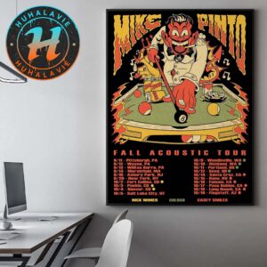 Mike Pinto Fall Acoustic Tour 2025 Dates List Kicks Off In Pittsburgh PA On September 11 2025 Home Decor Poster Canvas