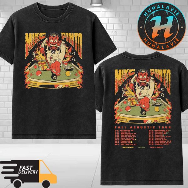 Mike Pinto Fall Acoustic Tour 2025 Dates List Kicks Off In Pittsburgh PA On September 11 2025 Washed T-Shirt