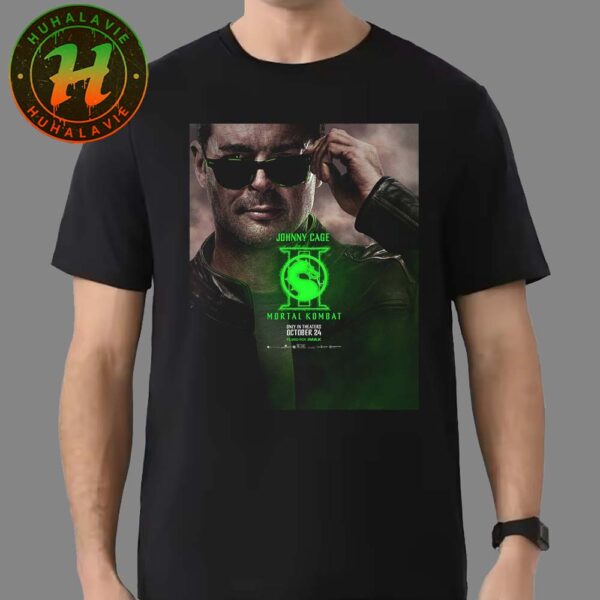 New Character Posters For Mortal Kombat 2 Karl Urban As Johnny Cage Only In Theaters October 24 2025 Black T-Shirt