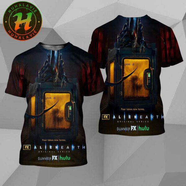 New Poster For Alien Earth Original Series Only In Theaters On Summer 2025 In FX HULU All Over Print T-Shirt