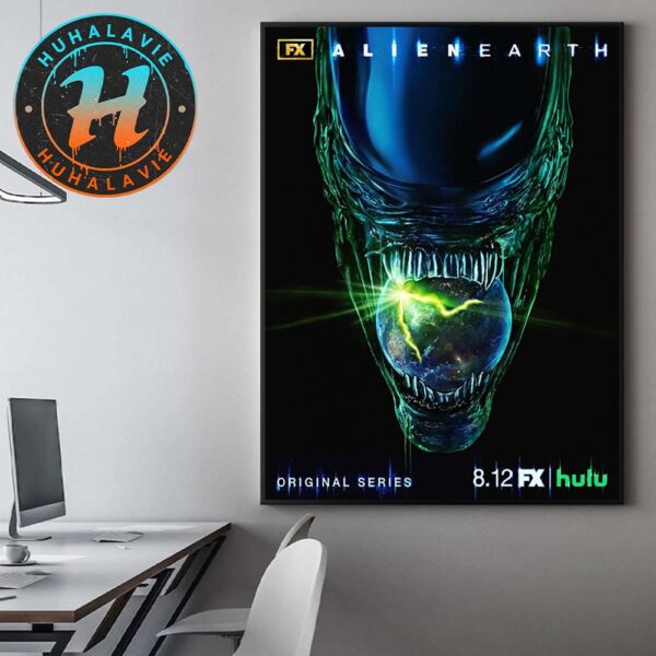 New Poster For Alien Earth Original Series Premiering August 12 On Hulu Home Decor Poster Canvas