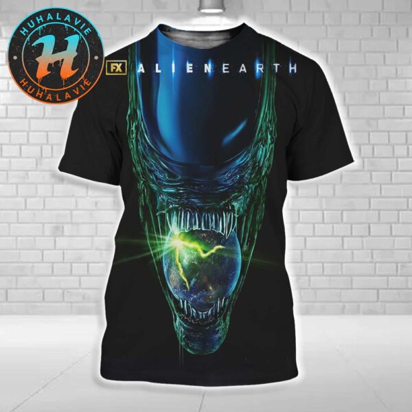New Poster For Alien Earth Original Series Premiering In Hulu On August 12 2025 All Over Print Shirt