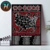 Shaky Knees Festival Atl Music Festival Full Lineup Poster  In Atlanta GA At Piedmont Park On September 19-21 2025 Home Decor Poster Canvas