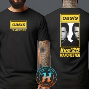 Oasis Manchester UK Merchandise Tee At Heaton Park On July 12 Oasis Live ’25 Two Sided Print Classic T-Shirt