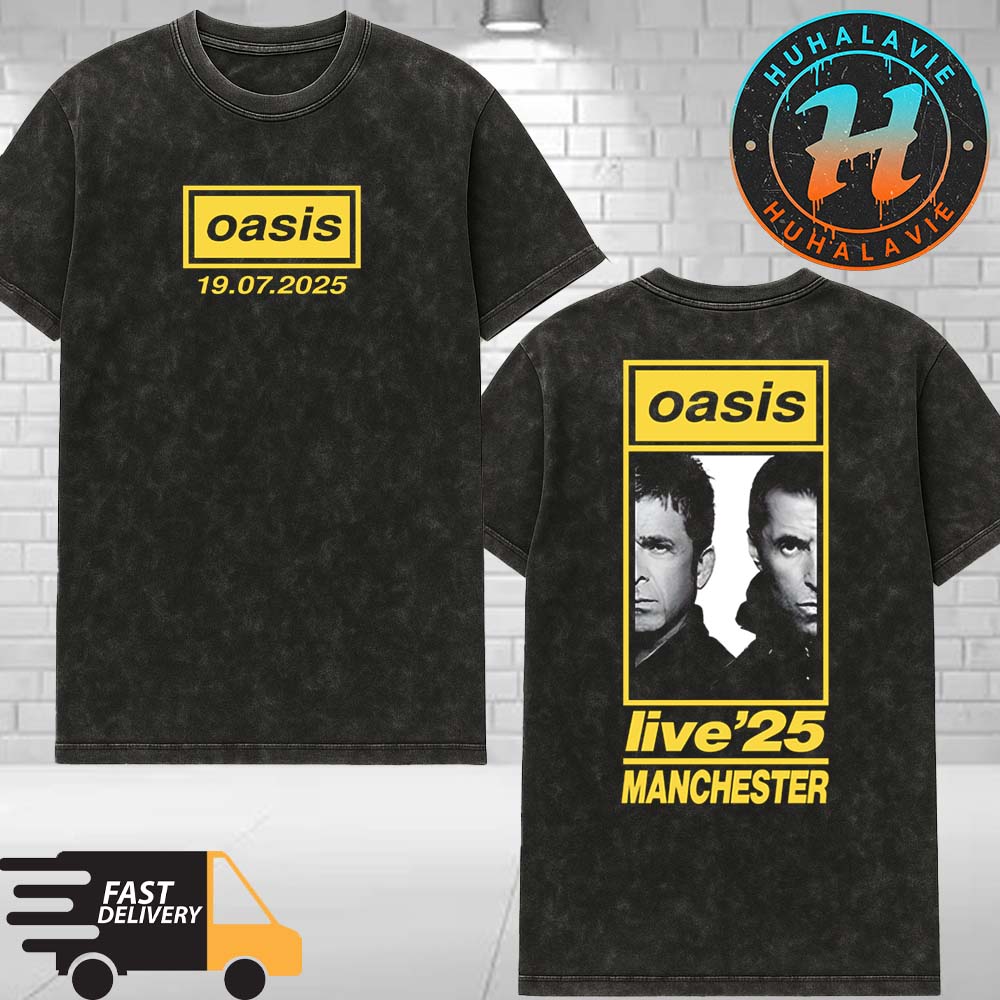Oasis Merch Tee Live At Heaton Park In United Kingdom On July 19th Oasis Live ’25 Washed T-Shirt Oasis Merch Tee Live At Heaton Park In United Kingdom On July 19th Oasis Live ’25 Washed T-Shirt