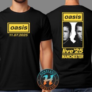 Oasis On July 11 In Manchester UK Exclusive Tee At Heaton Park Oasis Live ’25 Black Unisex T-Shirt