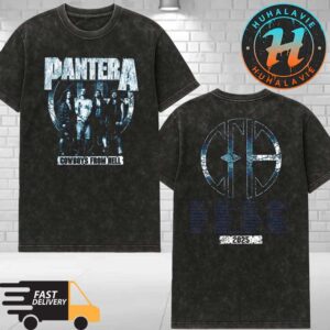 Pantera Cowboys From Hell Band Photo Exclusive Tee 2025 Tour Dates Washed T-Shirt