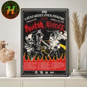 Phantom Evilcult Latin Steel Over Europe Tour 2025 Dates List Home Decor Poster Canvas