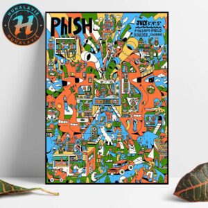 Phish Band Boulder Colorado Poster At Folsom Field On July 3rd 4th And 5th 2025 Home Decor Poster Canvas