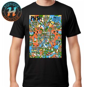 Phish Band Boulder Colorado Poster At Folsom Field On July 3rd 4th And 5th 2025 Unisex T-Shirt