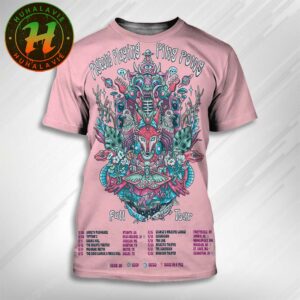 Pigeons Playing Ping Pong Fall Tour 2025 Dates List Kick Off In Atlanta GA At  Variety Playhouse On November 8th 2025 3D T-Shirt