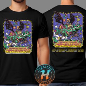 Psychedelic Porn Crumpets European Tour August 2025 Dates List Start In Tunbridge Wells UK On August 11th Two Sided Print T-Shirt