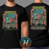 Oasis Live ’25 World Tour Merchandise Tee With Cities List Black Two Sided Print T-Shirt