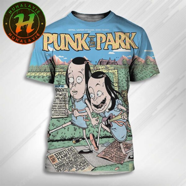 Punk Festival Punk In The Park Poster In National Western Stockyard Denver Colorado On July 18th 19th 2025 All Over Print T-shirt
