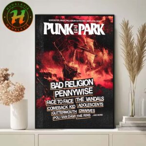 Punk Festival Punk In The Park Worcester Mass Poster Line Up On September 27th 2025 At Palladium Outdoors Home Decor Poster Canvas