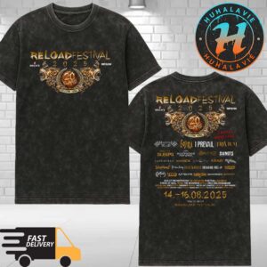 Reload Festival 2025 In Sulingen Niedersachsen DE Poster Line Up On August 14-16 2025 At Lower Saxony Washed T-Shirt