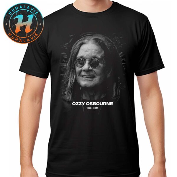 Rest In Peace Ozzy Osbourne Black Sabbath 1948-2025 Black Unisex T-Shirt