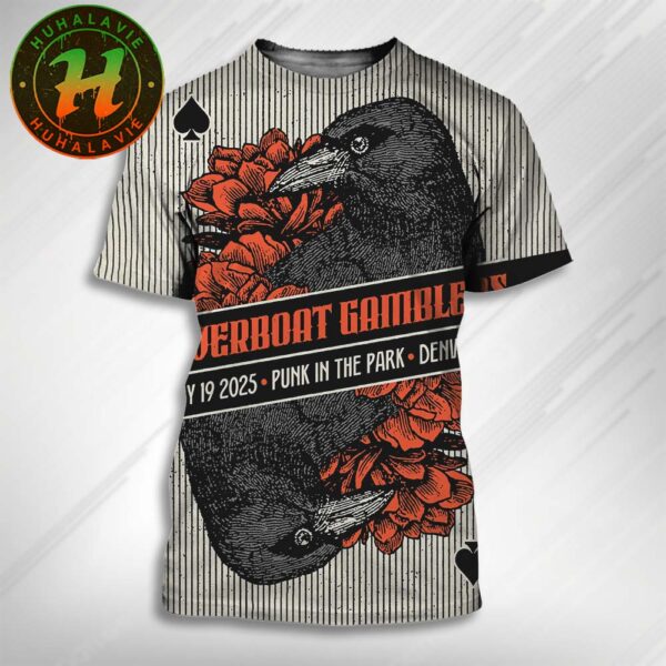 Riverboat Gamblers Denver Colorado Show Poster On July 19th 2025 At Punk In The Park All Over Print T-Shirt
